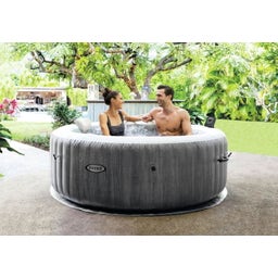 Whirlpool Pure-Spa Bubble Greywood Deluxe - Klein - 1 Stk. mit Filterpumpe und Beleuchtung