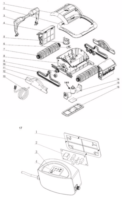 Náhradní díly Steinbach - čistič bazénu APPcontrol - 061023 - model 2019
