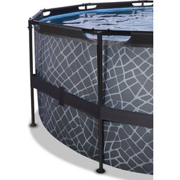 EXIT Toys Frame Pool Ø 488 x 122 cm - Stone Grey
