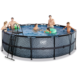 EXIT Toys Frame Pool Ø 488 x 122 cm - Stone Grey
