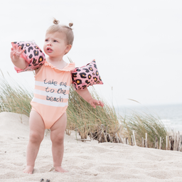 Swim Essentials Braçadeiras - Leopard Rose Gold - 0-2 anos