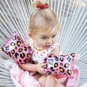 Swim Essentials Braçadeiras - Leopard Rose Gold - 0-2 anos