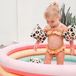 Swim Essentials Brassards Léopard Beige - 0-2 ans