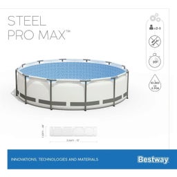 Frame Pool Komplett-Set Steel Pro MAX™ Ø 366 x 122 cm inkl. Filterpumpe