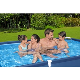 Piscine Steel Pro™ Rectangulaire 259 x 170 x 61 cm - Sans Pompe à Filtre Pompa- Bleue Foncée