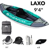 Aqua Marina Kayak Laxo – Vert/Gris pour 1 Personne