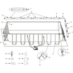 Ultra Quadra XTR Frame Pool 549 x 274 x 132 cm - Zonder pomp en accessoires