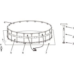 Ultra Quadra XTR Frame Pool 549 x 274 x 132 cm - Zonder pomp en accessoires