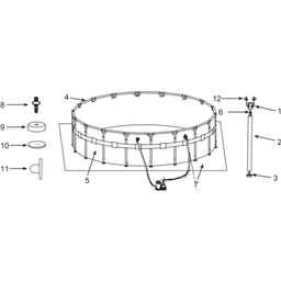 Ultra Quadra XTR Frame Pool 549 x 274 x 132 cm - Zonder pomp en accessoires