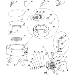 Intex Reserveonderdelen Whirlpool Pure-Spa Bubble & Jet Rond