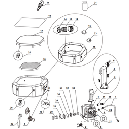 Whirlpool Pure-Spa Bubble & Jet Octagonal
